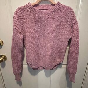 Purple scoop sweater